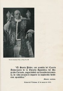 Benedizione di papa Pio XII, firmata da mons. Montini
