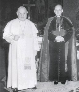 San Giovanni XXIII con mons. Montini